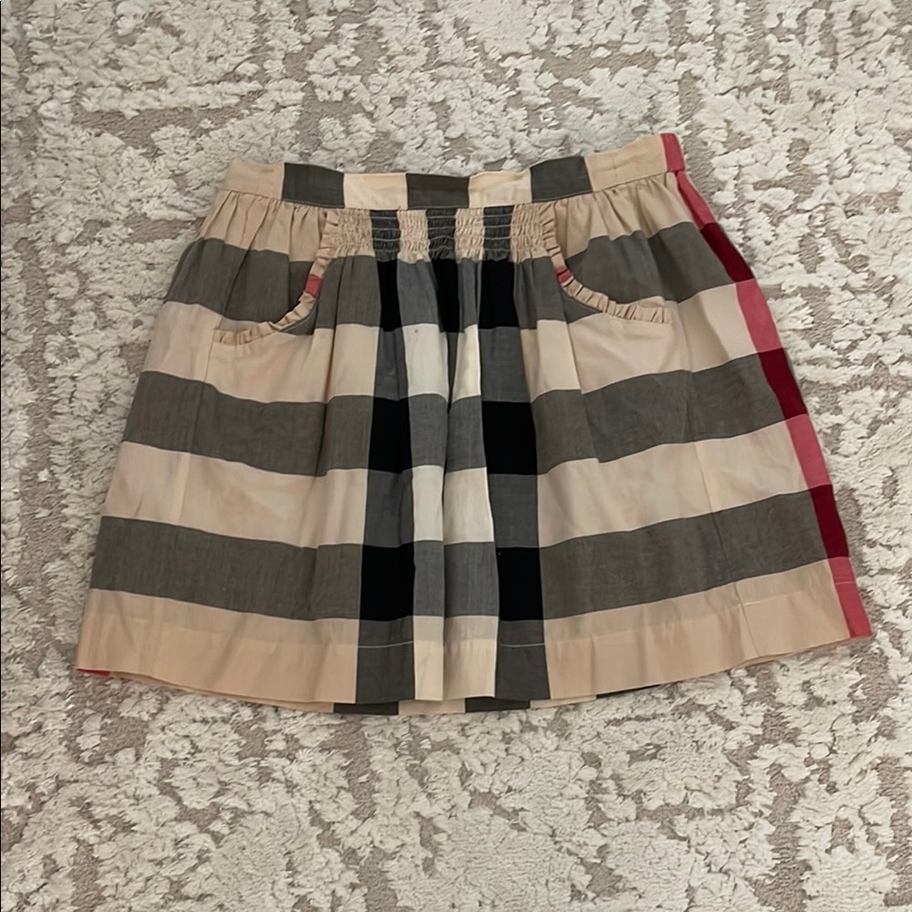 Stylish Plaid Skirt - Beige, Black, Red